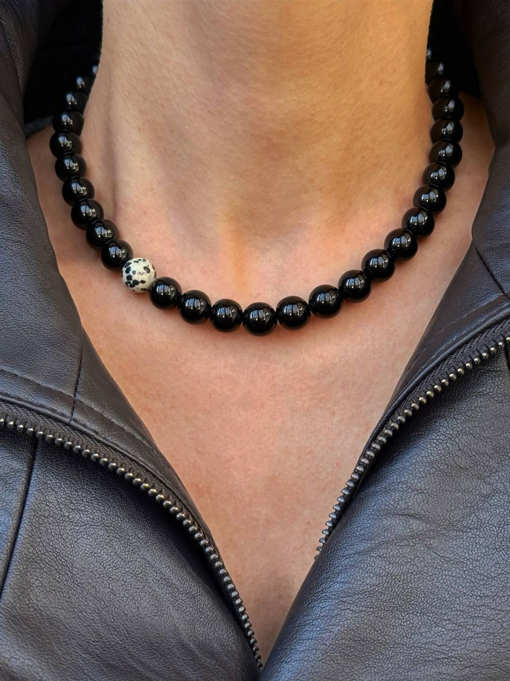 Колье Caviar onyx blink