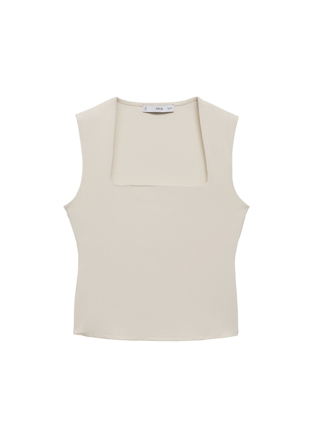 Топ приталенного кроя с широкими бретелями