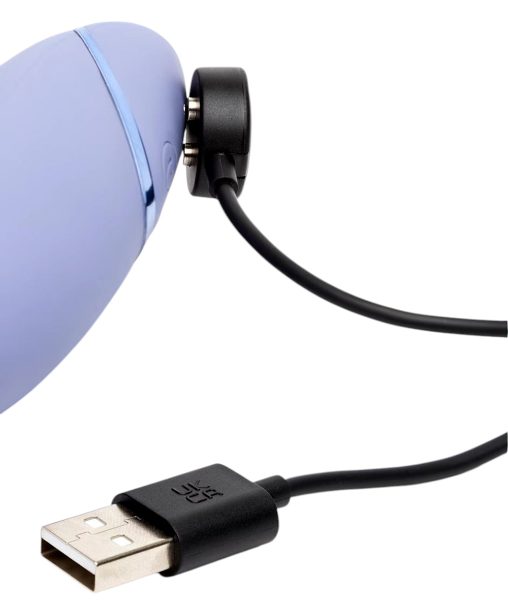 Лиловый вибромассажёр 17,6см для точки G c вакуумной стимуляцией Womanizer OG Pleasure Air for the G-Spot Vibrator & Stimulator Lilac WZ171SG6