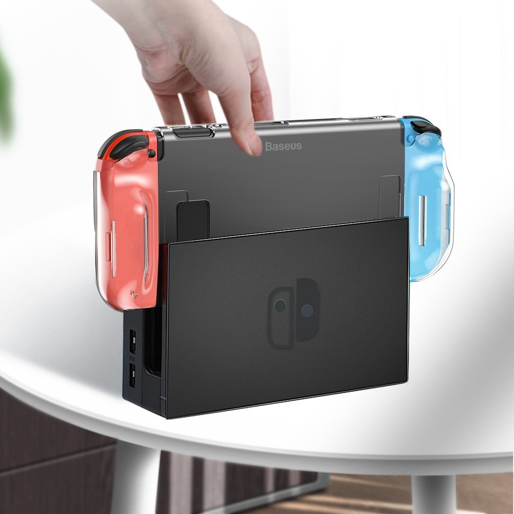 Чехол-держатель для Nintendo Switch Baseus GAMO GS07 SW Basic Case - Transparent