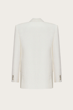 ДВУБОРТНЫЙ ЖАКЕТ ИЗ ЛЬНА И ШЕЛКА