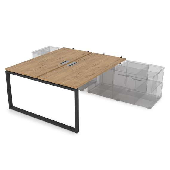 СПБН-О.975 Стол системы БЕНЧ, на 2 рабочих места, для крепления на тумбу,начальный (1800*1435*750)