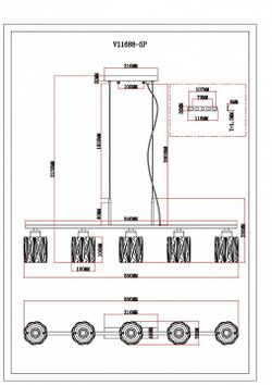 Подвесная люстра Moderli Prismique V11688-5P
