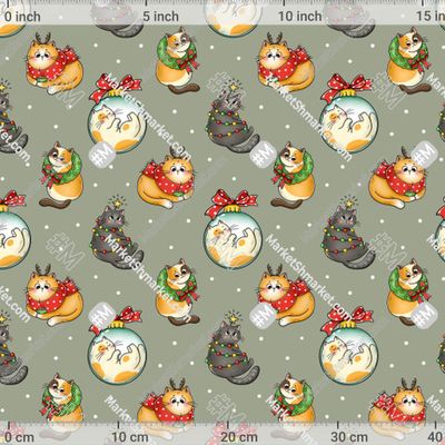 Котики новогодние by Lena_kovart 366 DPI