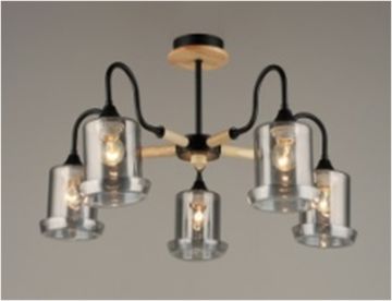 4872/5 BK+WOOD (2) Люстра (RL)