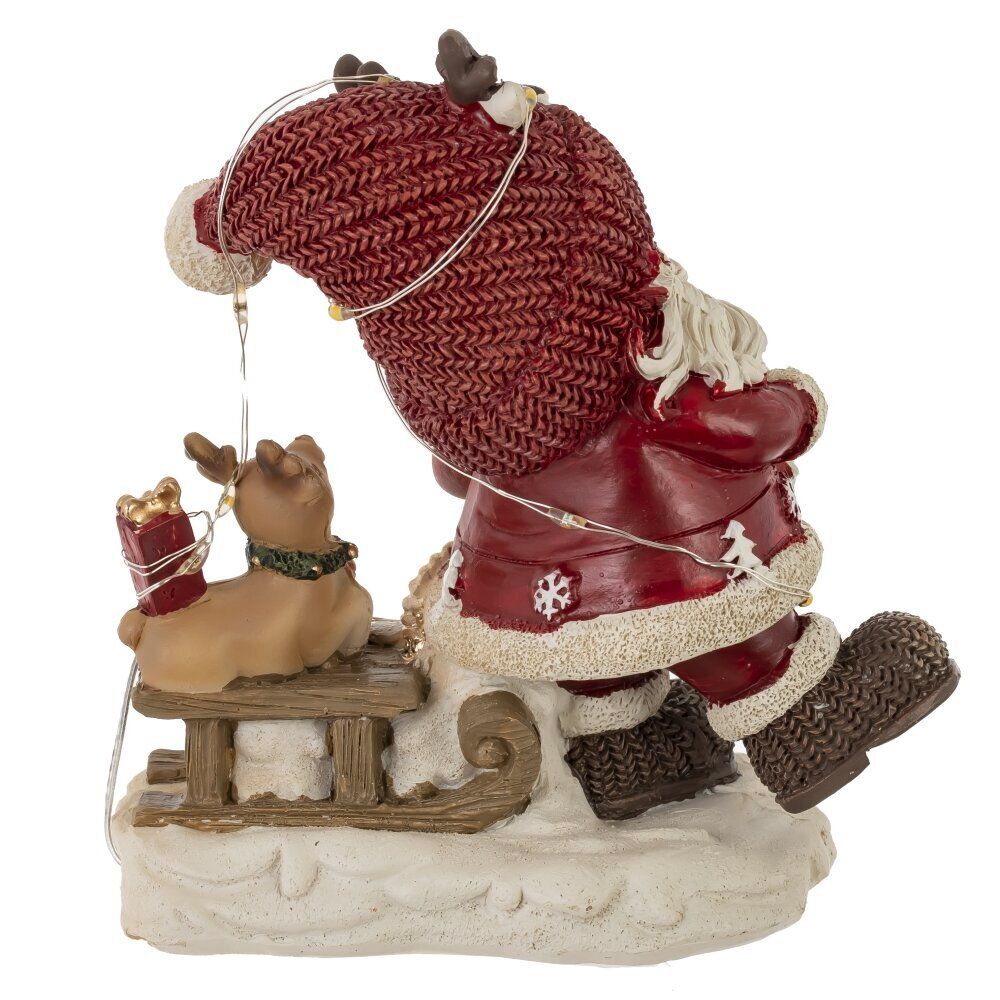 GAEM Фигурка декоративная "Дед Мороз", с подсветкой (3хLR44,н/п), L1, L11,5 W7 H13 см, 2в.