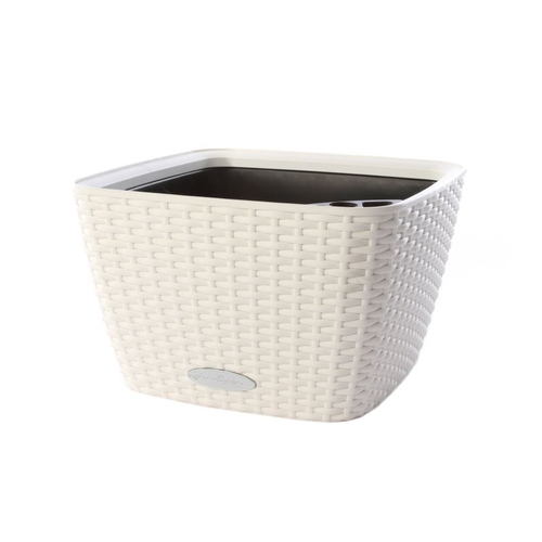 Кашпо Lechuza "Bacino Cottage Complete white" (пластик), 30x30xH18 см