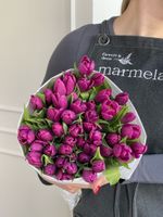 Тюльпаны классика - фиолетовый цвет