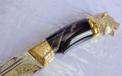 Нож дамасский "Медведь" /в коробке/