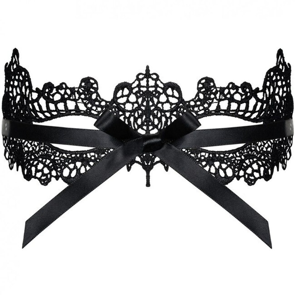 Ажурная маска на глаза , OS черная (Цвет: черный)