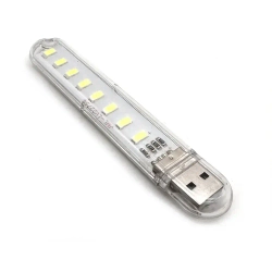 Светодиодный USB светильник, ночник, фонарик - флешка, 8 Led, 5В 2,5Вт, 100мм