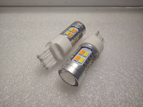 W21/5W / Светодиодная лампа W21/5W, 20 диодов, ДХО+поворотник, 12-24В (за 1 шт.) -