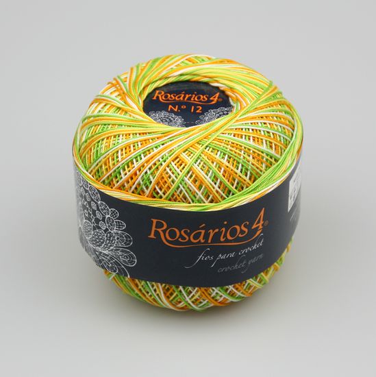 Пряжа ROSARIOS 4 Хлопок мерсеризованный принт № 12 (100% мерсеризованный хлопок)