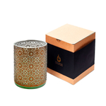 Аромасвеча Nour Bougie Mosaica Fleur d’oranger бронза 2400 г