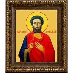 Виктор Месукевийский, Грузинский, Мученик. Икона на холсте.