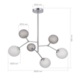 Светильник подвесной MALTE G9 LED 6х5W