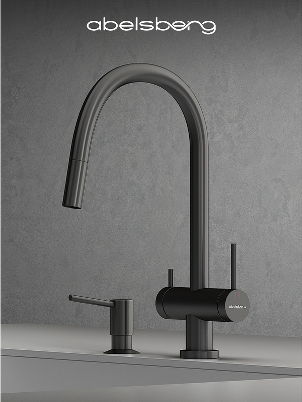 Смеситель для кухни Abelsberg Aera EMF71709GM цвет Космическая сталь