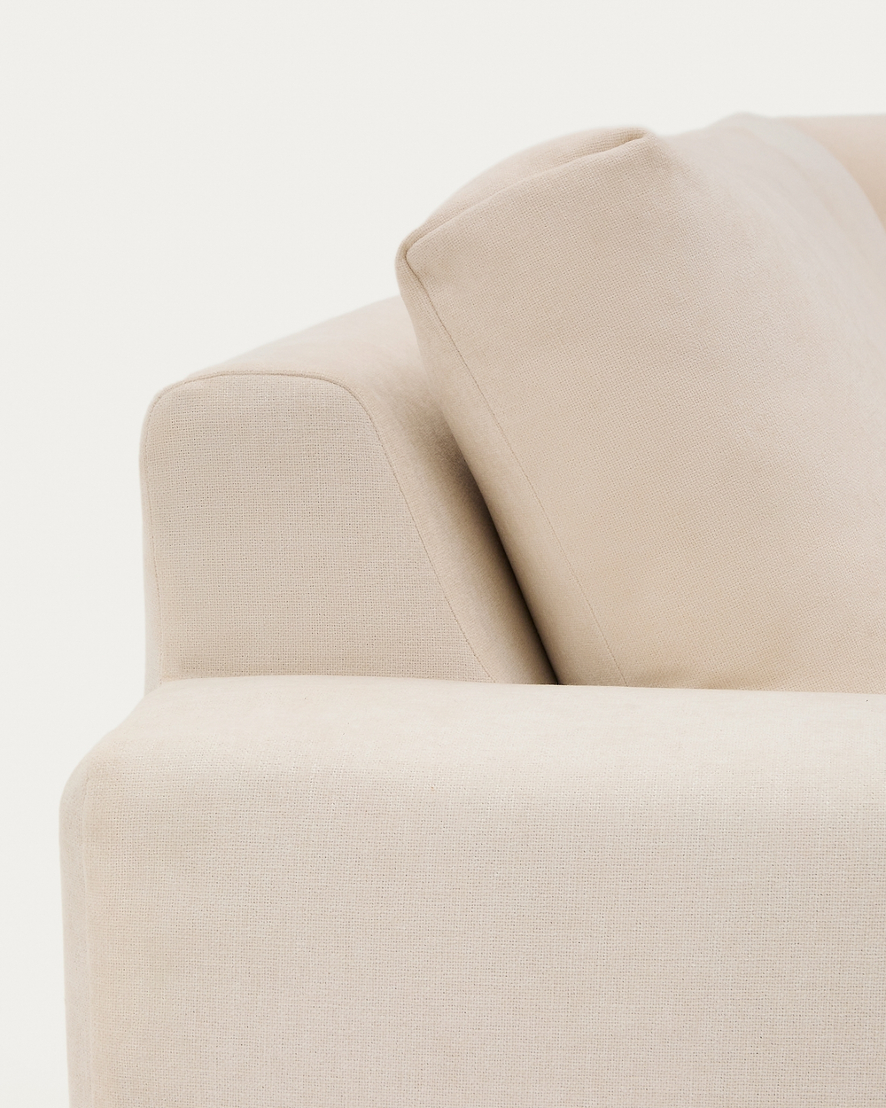 Alea 5-местный модульный угловой диван со съемным чехлом из шенилла цвета экрю 310 x 310 см