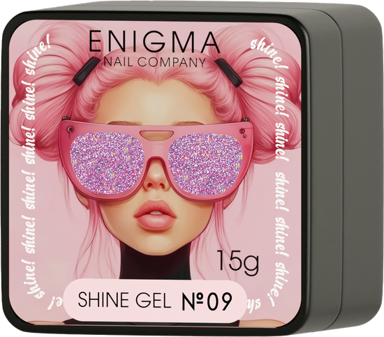 Гель для наращивания ENIGMA Shine gel 09 15g.