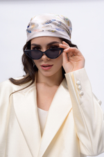 Платок «Полёт соколов» 100% шёлк