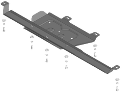 Защита раздаточной коробки, 2 мм, Сталь. для TANK 700 2024-н.в., Motodor.73122