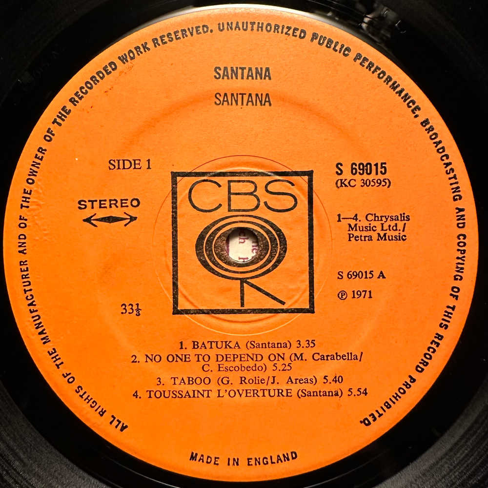 Santana - Santana (Англия 1971г.)