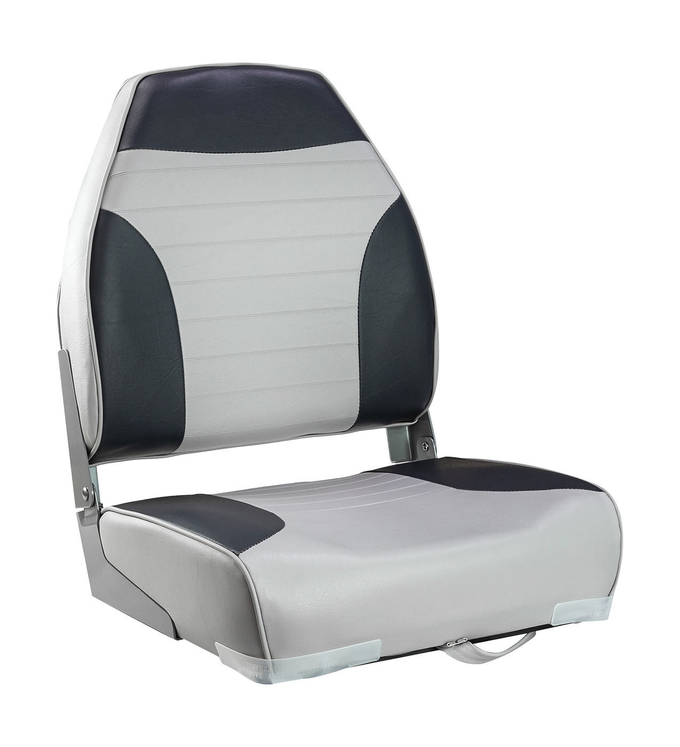 Кресло мягкое складное Classic, обивка винил, цвет серый/угольный, Marine Rocket