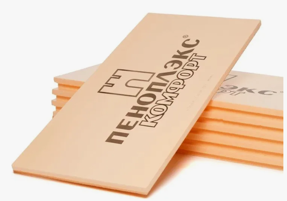 Экструдированный пенополистирол XPS Пеноплекс КОМФОРТ 1185x585x100мм 1шт/уп,  0,69325м2