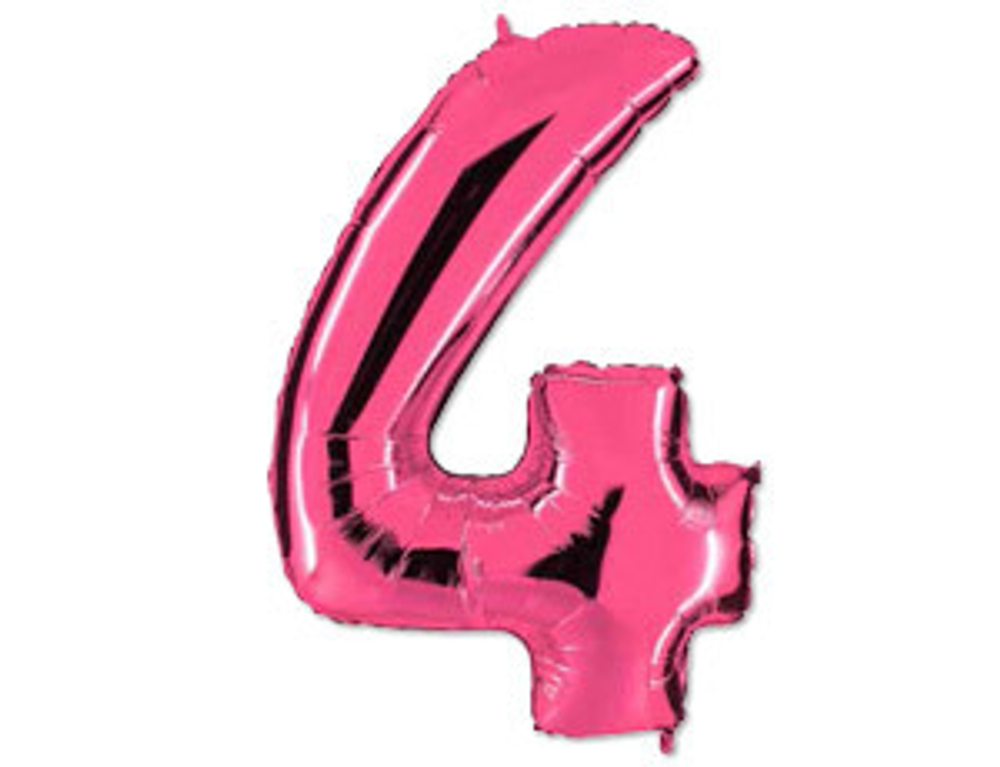 Г ЦИФРА 4  40" Розовый