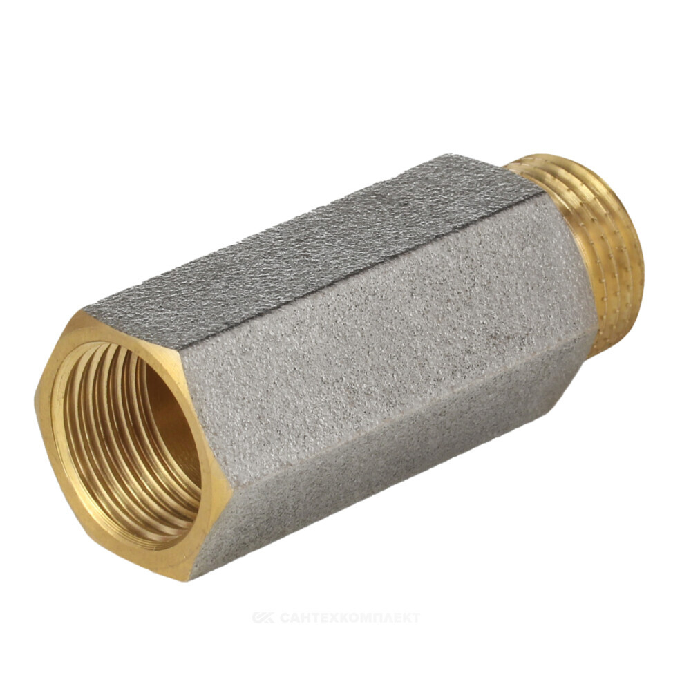 Удлинитель латунь никель Ду 15 (1/2") L=100мм ВР/НР Aquasfera 9038-10