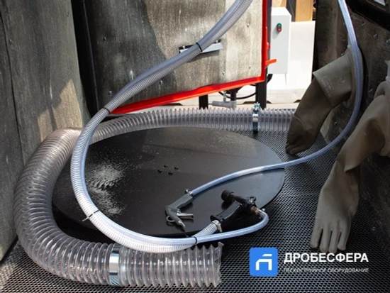 Стол для пескоструйной камеры 800 мм поворотный до 50 кг нагрузки арт. 25.00.000.01