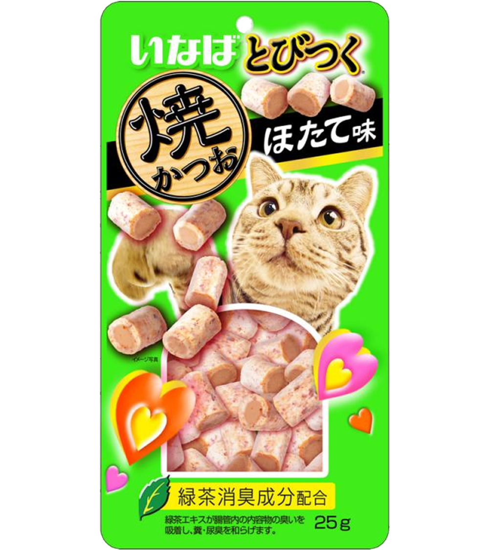 Inaba Tobitsuko Запеченое лакомство со вкусом морского гребешка 25гр.