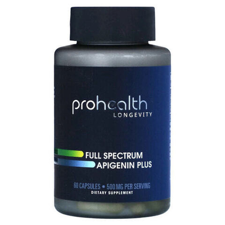 Растительные экстракты и настойки ProHealth Longevity, Апигенин полного спектра, 60 капсул