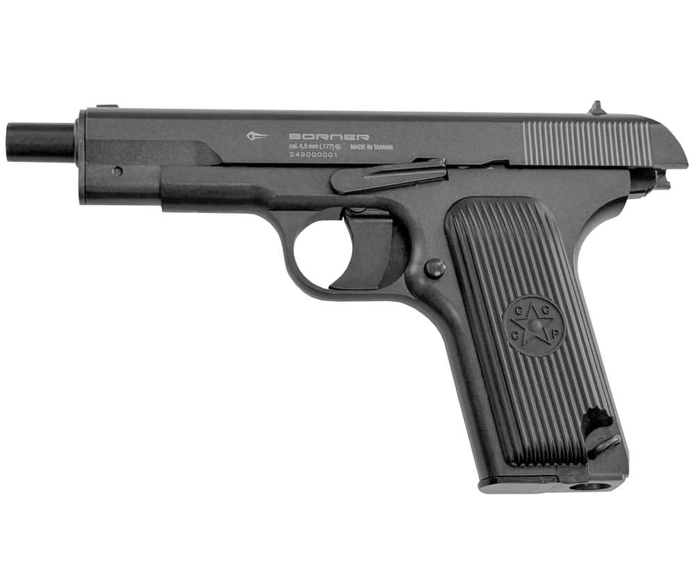 Пистолет пневматический Borner TT-M, кал. 4,5 мм (металл)/BBs