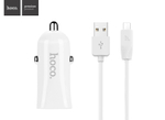 АЗУ с кабелем lightning 1USB 3.4A Hoco Z14 black