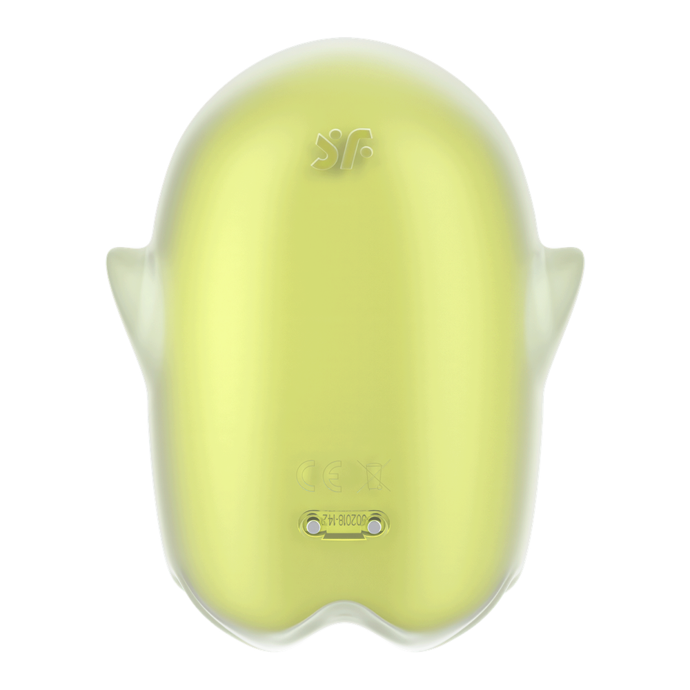 Светящийся вакуумный стимулятор Satisfyer Glowing Ghost, желтый