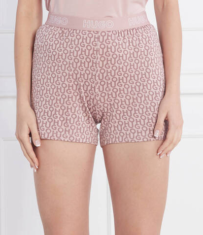 шорты пижамные unite_shorts printed Hugo Bodywear - пудро-розовый(50480607)
