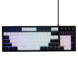 Клавиатура Игровая клавиатура HIPER GKEY-1000 Venom, черно - белая