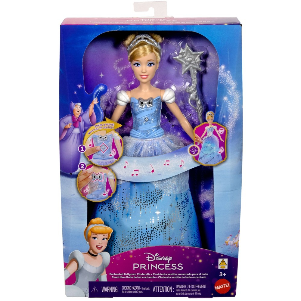 Disney Princess - Золушка Волшебное бальное платье Свет и звук JBF94
