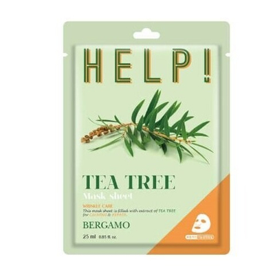 Bergamo Help Mask Pack Tea Tree 25ml,маска для лица с экстр.чайного дерева 25мл