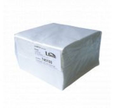 Салфетки бумаж. LIME 2-сл 33*33, 125шт, белые (740100)