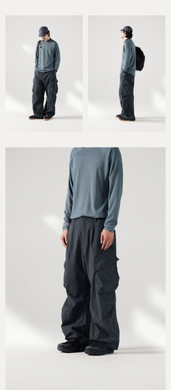 Брюки Nothomme Blue Outdoor Water Repellent Adjustable Drawstring Pants Dark Gray