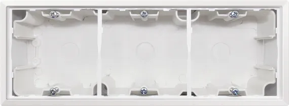 Donel R98 белый коробка для накладного монтажа с встроенной рамкой 3-я, серия DA
