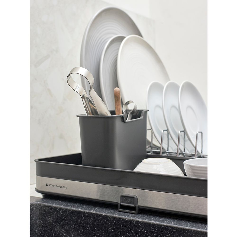 Сушилка для посуды Atle раздвижная большая, черная