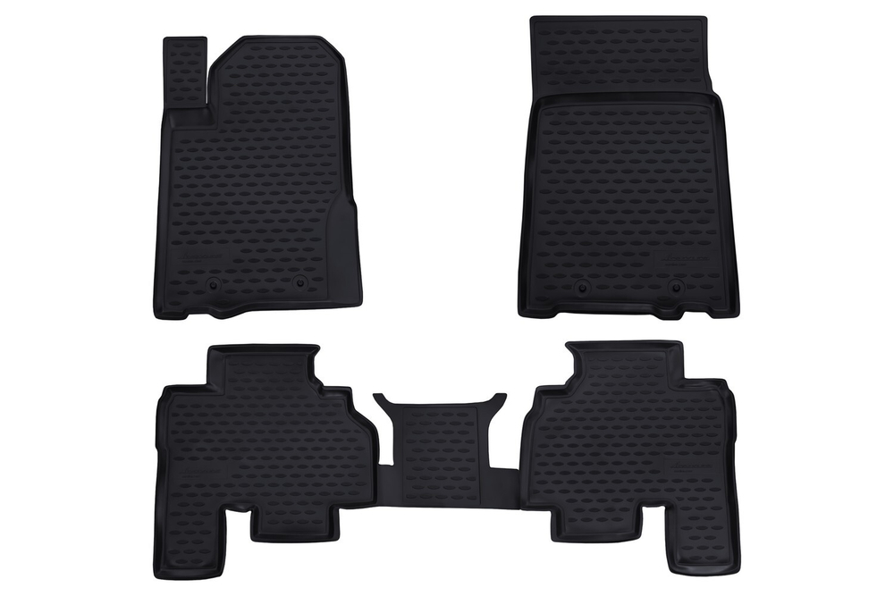 Коврики в салон для SSANG YONG Kyron 2006-, 4 шт. (полиуретан, серые) NLC.61.09.211