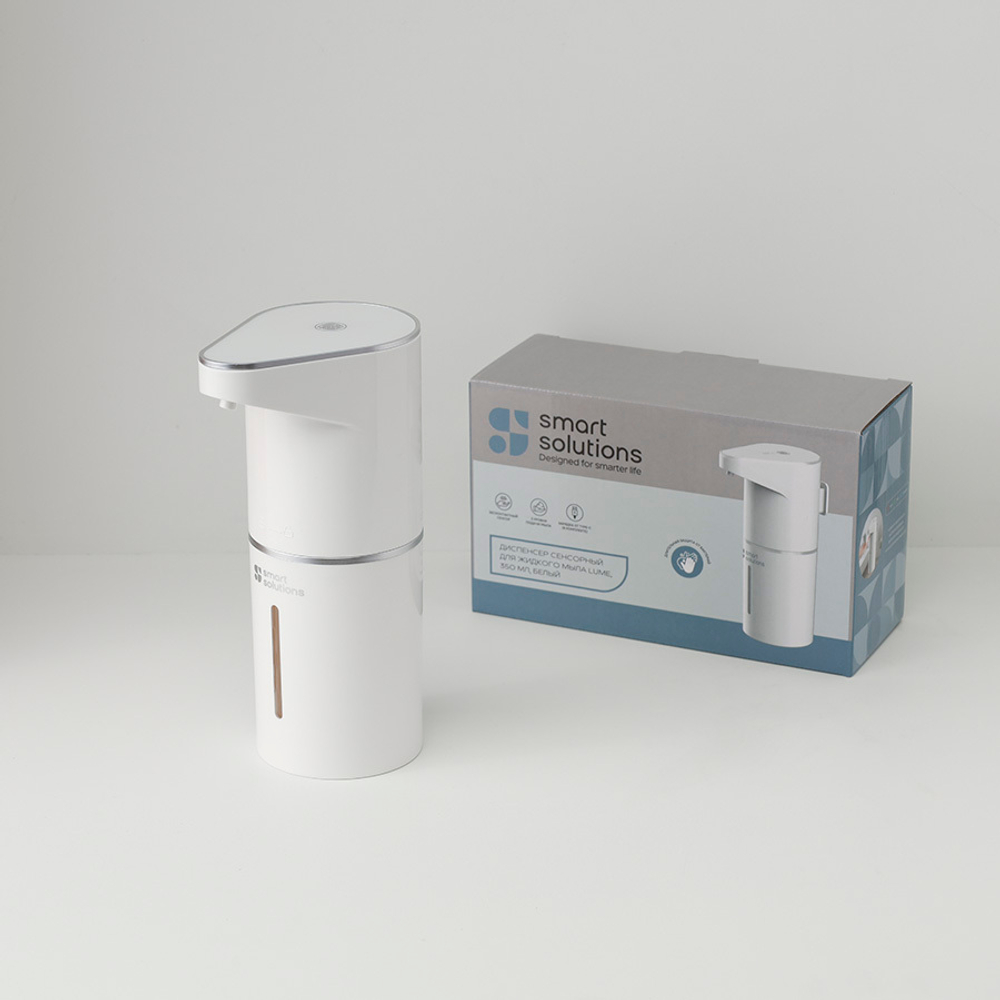 Диспенсер сенсорный для жидкого мыла lume, 350 мл, белый