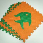 Мягкий пол "Жители моря" 500x500x10 мм 45 шор