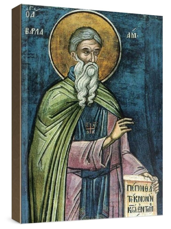 Варлаам Индийский (рукописная икона)