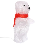 Фигура светодиодная «Мишка-малышка» 12*12*24 см, 20 ламп LED, авторежим, 220V, Белый