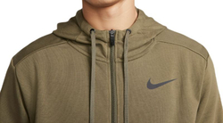 Мужская теннисная кофта Nike Dri-Fit Hoodie Full Zip - medium olive/black